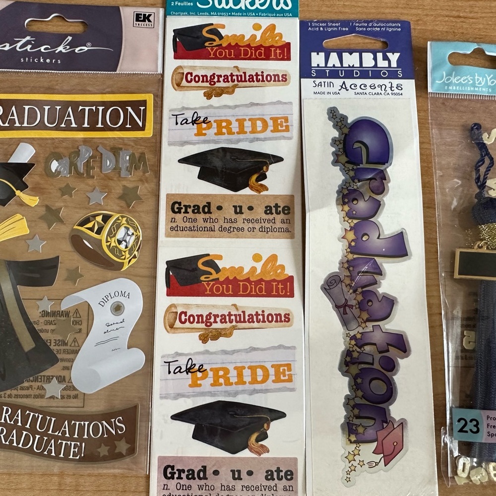 Scrapbooking graduation supply bundle
